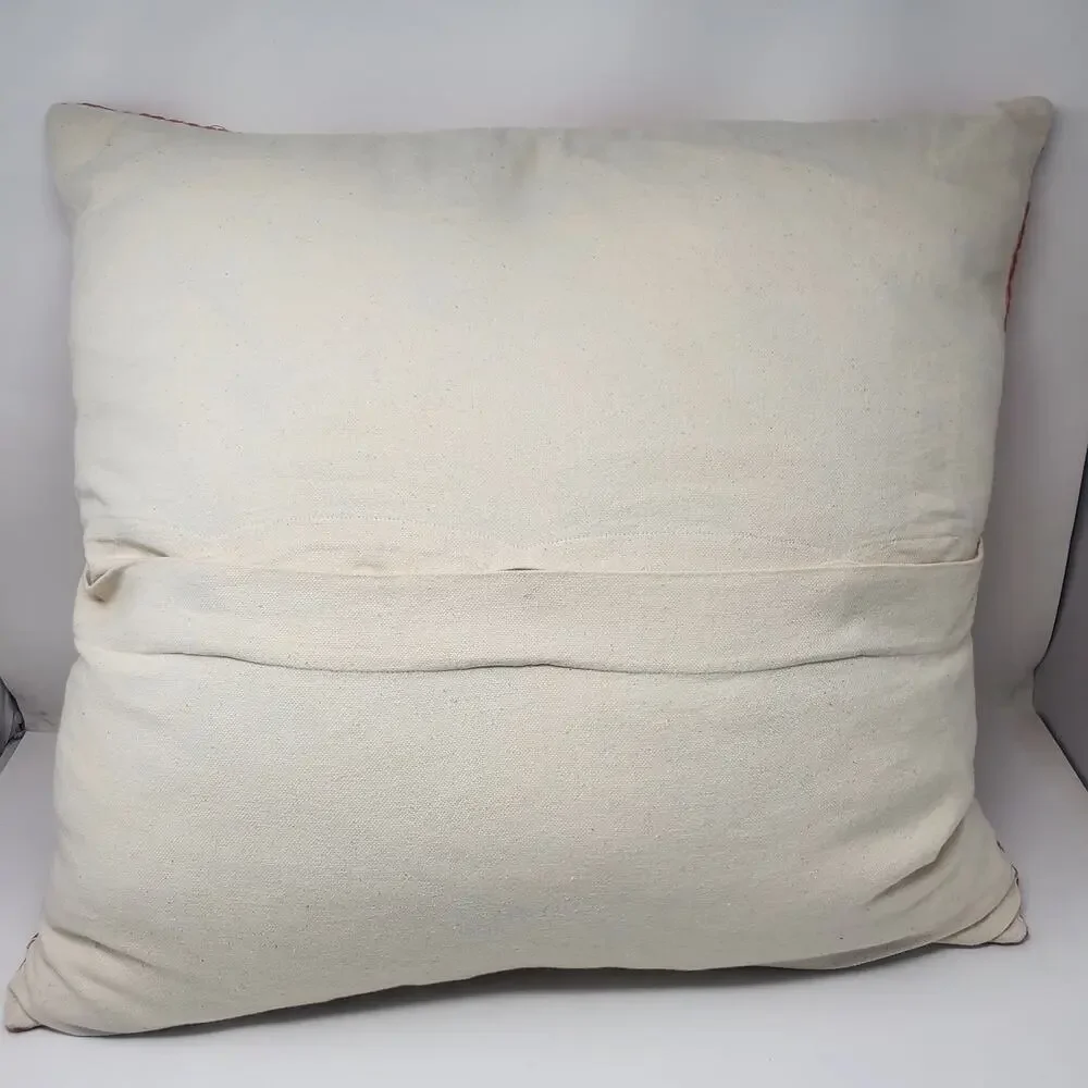 Pottery Barn Coral Cotta Embroider Sequin 1 Euro Sham 24